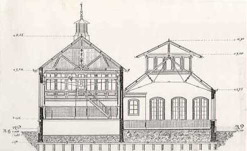 Elektriciteitscentrale Oostzeedijk, bouwtekening